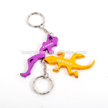 with more color aluminum alloy foot shape bottle opener keychain